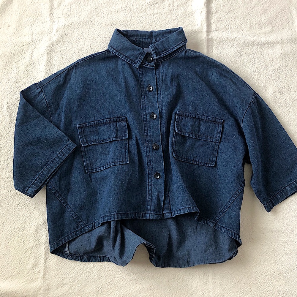 Indigo dyed Button-Up Shirt